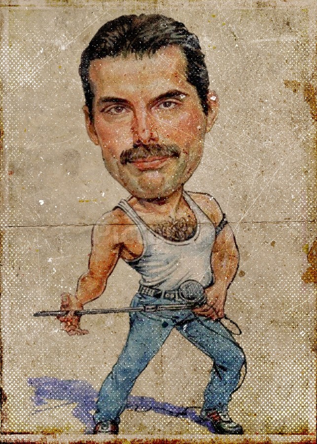 絵画 Fred mercury  97x130cm 絵画 Fred mercury 97x130cm Freddie Mercury Art, Queen Canvas